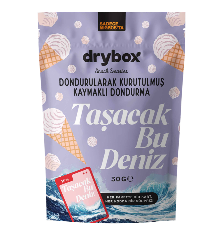 Dondurularak Kurutulmuş Kaymaklı Dondurma